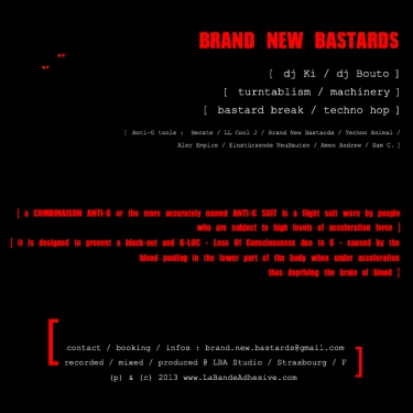 brand new bastards,mixtape,combinaisons anti-g,dj bouto,dj ki